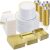 700 PCS Gold Dinnerware Set for 100 Guests, Plastic Dinnerware Set for Party, Include: 100 Gold Dinner Plates,100 Dessert Plates, 100 Plastic Silverware Set, 100 Cups, 100 Paper Napkins