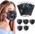 100 Pcs Disposable Face Masks – 3-Layer Breathable Safety Masks,Disposable Masks for Adults Men Women,Holiday Colorful Mask