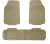 Automotive Floor Mats Tan Solid Beige ClimaProof all season protection Universal Fit for most Cars, SUVs, and Trucks (Full Set Semi-Custom Premium, 3pc) FH Group F11307BEIGE