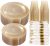 DaYammi 350 Pieces Gold Glitter Dinnerware Set 50 Guest for Party- 50 Dinner Plates, 50 Dessert Plates -50 Per Rolled Napkins with Gold Cutlery – 50 Disposable Cups 9 OZ