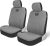 CAT CozyBlend Car Seat Covers, Gray Heather – Premium Jersey Fabric Seat Covers for Cars Trucks SUV, Breathable Cotton Car Seat Covers Front Seats Only, Universal Fit Automotive Interior Covers