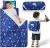 Toddler Nap Mat with Removable Pillow and Plush Blanket – 54″ x 33″for Kids Ages 3-6 Years – Soft Kids Sleeping Bag for Toddlers – Roll Up Design Great for Preschool, Daycare