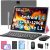 Android 14 Tablet with Keyboard, 12GB RAM (6+6), 128GB Storage, 1TB Expandable, 8000mAh Battery, 10 Inch 2-in-1 Tablets, Includes Case, Mouse & Stylus(Pink)