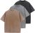 Men’s Cotton T-Shirts Oversized Unisex Short Sleeves Casual Loose Wash Solid Basic Tee Tops
