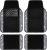 CAR PASS Bling Diamond Car Floor Mats, Shining Rhinestone Carpet Sparkly Glitter Crystal with Anti-Slip PVC Heel Pad Waterproof Universal Fit Automotive SUV,Sedan,Van,Cute Girl Women,4pcs Black Sliver