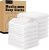 BHYTAKI 12-Pack Muslin Burp Cloths for Baby Boys & Girls, 20″X10″ Essentials Large 100% Cotton Burp Rags, 6 Layers Extra Absorbent and Soft burping Cloths for Babies (White)