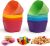 Klickpick Home 15 ounce Bowls Set Of 16 Kids colorful Snack Bowls set Toddlers Cereal Bowl Set Children Bowl Kid Microwave Dishwasher Safe BPA Free Bowls – 8 Colors