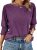 Dokotoo Women’s 2025 Fashion Tops 3/4 Sleeve T-Shirts Cute Crewneck Basic Business Tees Blouses