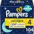 Pampers Overnight Diapers – Swaddlers Overnights – Size 4, 104 Count, Disposable Baby Diaper, Night Time Leak and Skin Protection