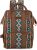 Montana West x Wrangler Diaper Bag Backpack Aztec Travel Backpack Purses Western Multi-Function Baby Bags for Mom with Waterproof Insulated Pockets