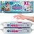MED PRIDE Large Unscented Baby Wipes 80 Ct, Oversized 9.5 in X 9.5 in, Pack of 3 (240 Wipes), Alcohol Free, Paraben Free, Aloe Vera & Vitamin E