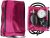 MABIS MatchMates Manual Blood Pressure Monitor Kit Aneroid Sphygmomanometer with Calibrated Nylon Cuff and Oversized Carrying Case, FSA and HSA Eligible, Adult, Magenta