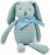 100% Organic Cotton Baby Toys Bunny Rabbit Stuffed Animals for Newborn 7.1″ (Blue)