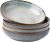 AmorArc 8.5” Large Ceramic Pasta Bowls, 36oz Stoneware Pasta Serving Bowls Set of 4 for Kitchen, Wide Bowls for Pasta,Salad,Oatmeal, Microwave Safe, Reactive Glaze-Ocean