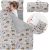 Toddler Nap Mat with Detachable Pillow & Blanket – Soft Plush Minky Fleece Kids Sleeping Bag for Daycare, Preschool & Travel – Portable Roll-Up Design with Carry Handle – Boys Girls Ages 3+