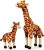 Ice King Bear Mom and Baby Stuffed Animals Set Zoo Wild Animals (Giraffe)