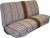 Universal Baja Saddle Blanket Bench Full Size Seat Cover Fits Ford, Chevrolet, Dodge, and Full Size Pickup Trucks (Brown)