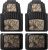 Mossy Oak Camo Trimmable Floor Mats – All Weather Protection – Trim to Fit for Car, SUV, Van, Trucks – Official Licensed Product (4 Pcs)
