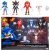 Sonic 3 Movie Action Figures 2.5-Inch Movie Collector Toy Figure Multi-Pack Includes Sonic Knuckles Shadow Buzz Bomber & Drone- Officially Licensed Toys