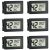 Mini Hygrometer Indoor Humidity Meter Hygrometer Thermometers 6 Pack Humidity Meters Gauge Hygrometer Mini Digital Thermometer Hygrometer with Fahrenheit (℉) for Humidors, Greenhouse, Garden, Cellar