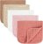 Baby Burp Cloth 100% Cotton Newborn Cotton Muslin Burp Cloth 10×20 inches (Pink & Coffee 5 Pieces)
