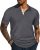 PJ PAUL JONES Mens Polo Shirts Short Sleeve Textured Polo T Shirt Summer Casual Knitted Golf Shirt