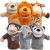 JOYIN 6Pcs Kids Hand Puppet Set with Working Mouth, Toddler Animal Plush Toy Includes Elephant, Giraffe, Lion, Bear, Raccoon and Monkey for Show Theater, Birthday Gifts, Easter Basket Stuffers