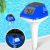 2025 Next-Gen Solar Pool Thermometer Floating Easy Read, Digital Pool Thermometer with Extra-Large Backlit LCD Screen & Rope, IP68 Waterproof Pools Water Temperature Gauge for Hot Tub, Spa