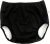 Adult Diaper Cover for Incontinence, Cloth Active Latex Leak Proof Pants, Noiseless Reusable Washable Pull Up Plastic Pants (Black, L)