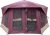 Gazelle Tents™ T-Hex Hub Tent Overland Edition, Easy 90 Second Set-Up, Waterproof, UV Resistant, Removable Floor, Footprint, All-Terrain Stakes, 7-Person, Burgundy Sky, 85” x 144” x 136”, GT601BS