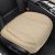 Car Seat Cover Front PU Leather Seat Covers, 2Pcs Universal Bottom Seat Covers for Cars, Anti-Slip, Storage Bags,Full Wrapping Edge Fits 95% of Vehicles(1 Pair, Beige)