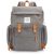 Parker Baby Co. Diaper Backpack – Large Diaper Bag with Insulated Pockets, Stroller Straps and Changing Pad -Birch Bag – Gray