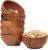 Set of 6 small acacia wood dessert bowls 4.2 * 2 inches | 8 oz capacity | Charcuterie accessories | use for dipping, condiments, nuts, ice cream, snacks, sauce, dips