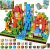 150 PCS Magnetic Blocks – Magnetic Building Block for Kids Ages 4-8, Magnet Blocks Sets for Grassland Build, Magnet Cubes Building Toys for Girls Boys Ages 3 4 5 6 7 8-12 Birthday Gift