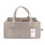 Parker Baby Co. Diaper Caddy – Nursery Storage Bin and Car Organizer for Diapers and Baby Wipes – Oatmeal, Large