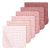Looxii Muslin Burp Cloths 100% Cotton Muslin Cloths Large 20”x10” Extra Soft and Absorbent 6 Pack Baby Burping Cloth for Boys and Girls Gradient Pink